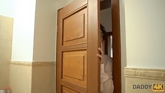 Daddy4k Steps In To Prevent Teen From Giving Her Step-Dad A Blowjob