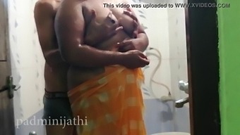 A Mature Couple From India Has Sex In The Shower On Their First Night