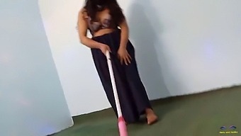 Canadian Mature Woman Caught In Compromising Position While Cleaning And Dancing In The Nude