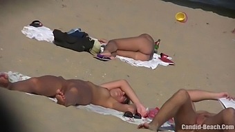 Amateur Couple'S Nude Beach Adventure Caught On Camera