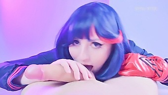 Ryuko Matoi'S Oral Skills Seduce A Nude Teacher